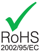 pb lead free and rohs compliance logos