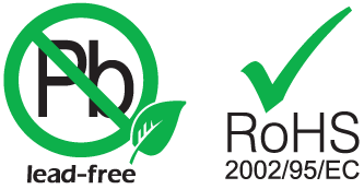 pb lead free and rohs compliance logos